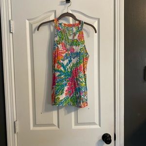 Lilly Pulitzer v-neck racer back cotton tank